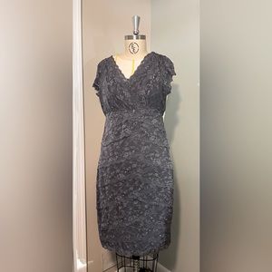 Gray Sequin After 5 Dress